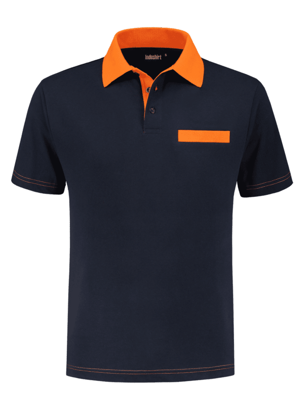 Indushirt-PS-200-Polo-shirt-marine_orange_front.png