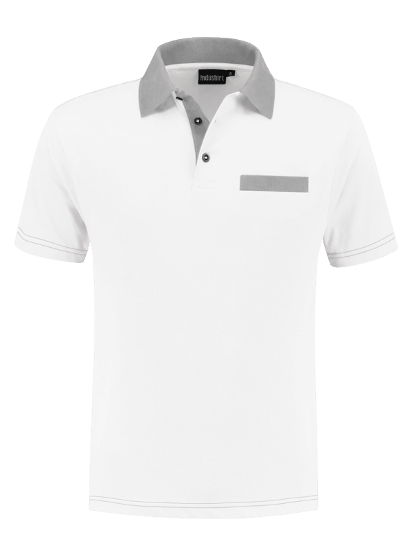 Indushirt-PS-200-Polo-shirt-white_grey_front.png
