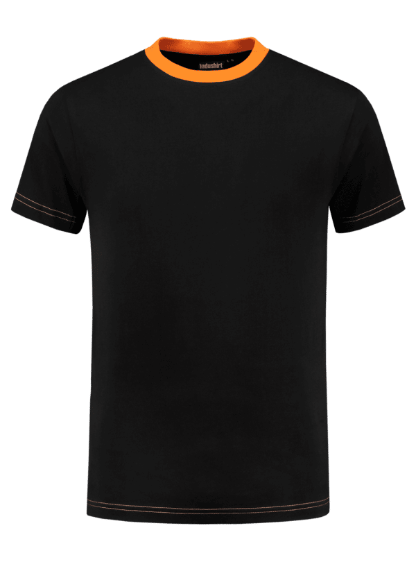 Indushirt-TS-180-T-shirt-black_orange_front.png